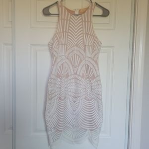 Love triangle lace dress